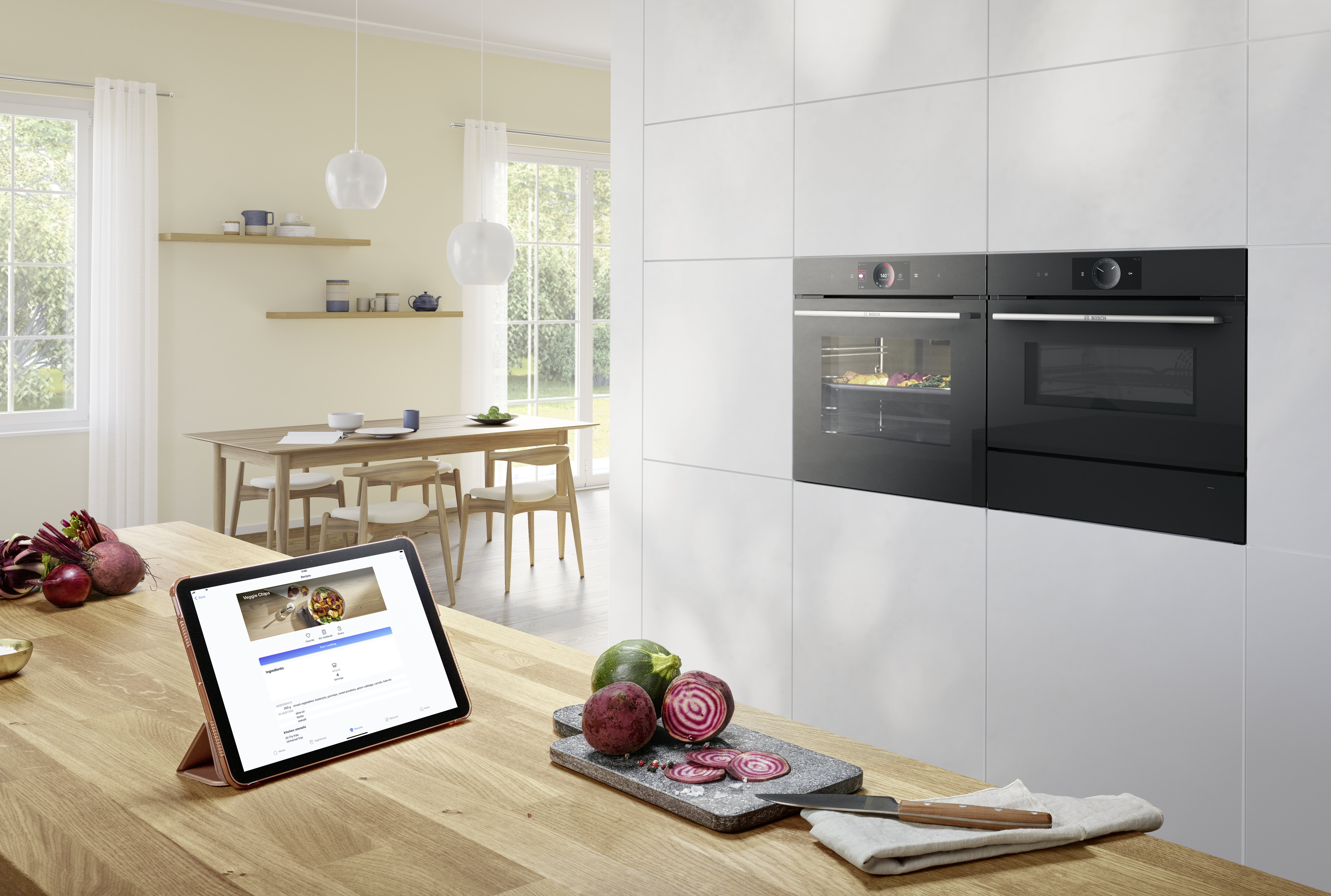 Bosch Backöfen Einbaugeräte Tablet-Steuerung